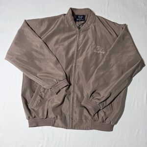 Men's Taupe Bomber Jacket